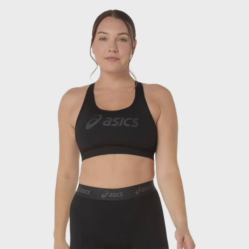 Top Asics Essential Logo Com Bojo Feminino