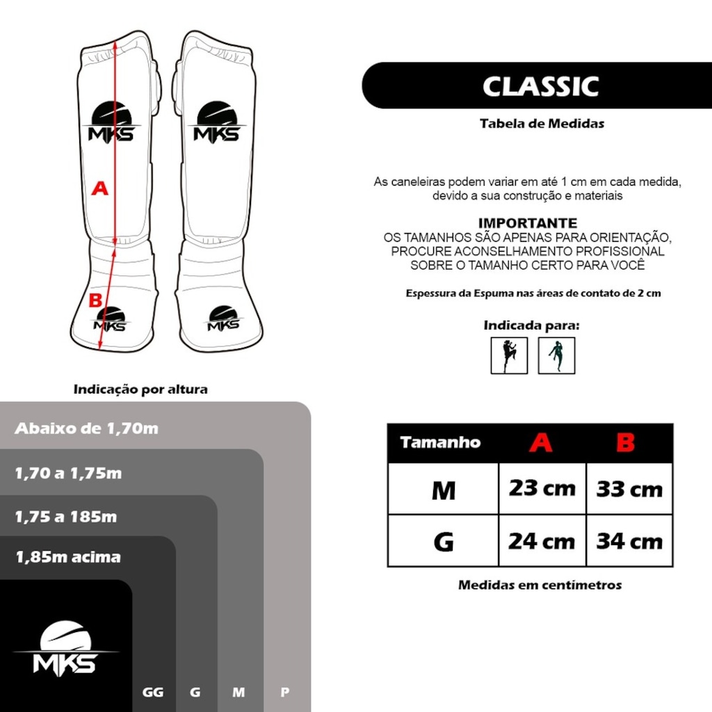 Imagem 2 do produto Caneleira MKS Classic