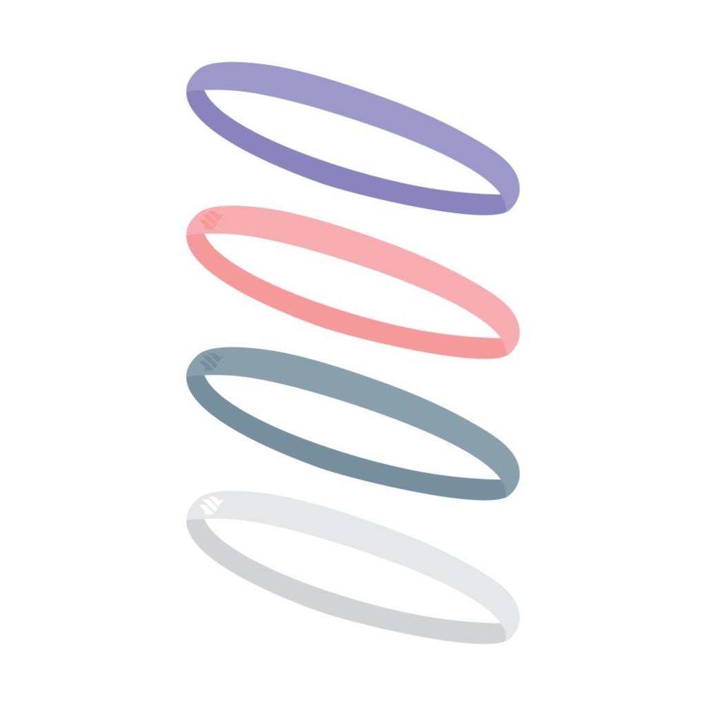 Faixa de Cabelo com Silicone Sportbr - 4 unidades