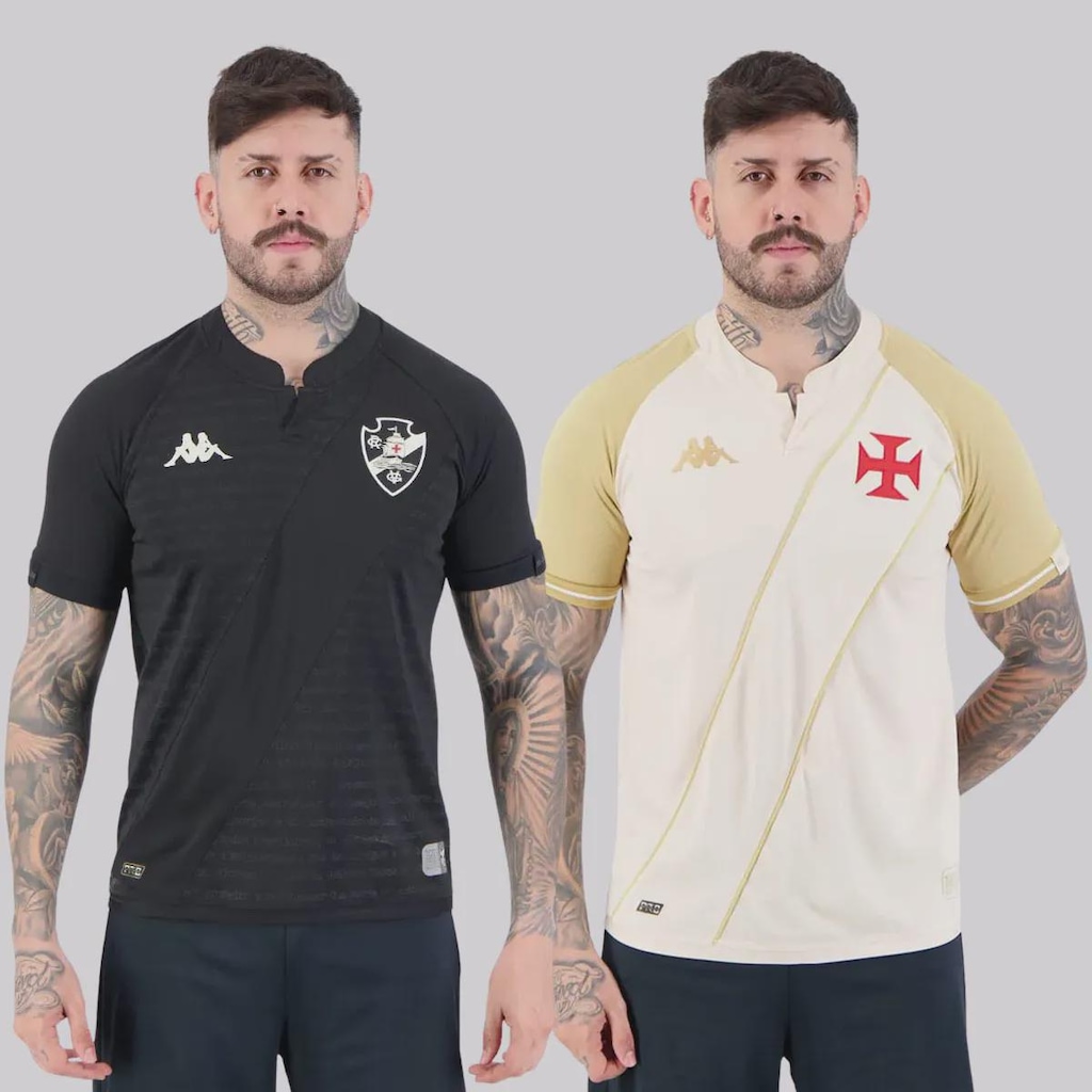 Kit Camisa Kappa Vasco III 2024 Masculina