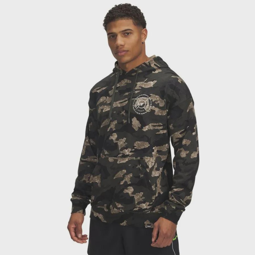 Blusão de Moletom Under Armour Project Rock Terry Masculino