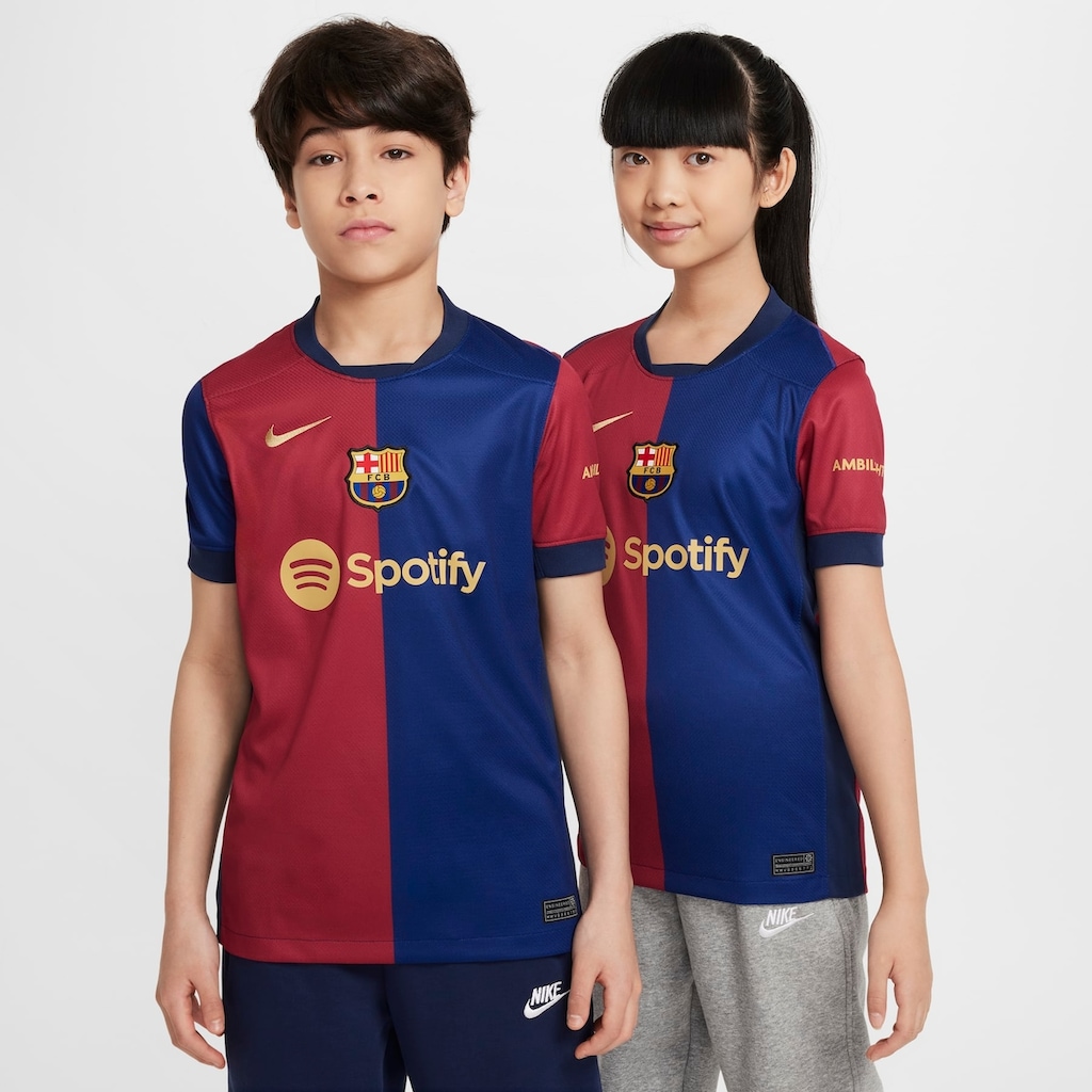 Camisa Barcelona I 2024/25 Torcedor Pro Nike Infantil