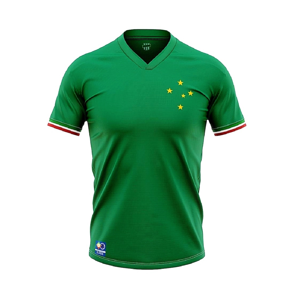 Camisa Itália Verde Cruzeiro Retrô Edição Especial Palestra Retrômania Masculina