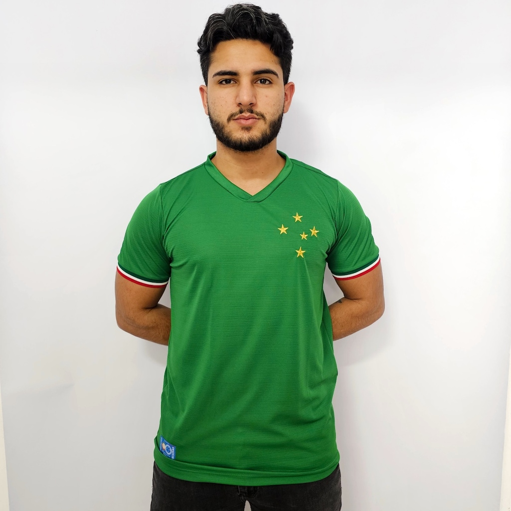 Imagem 3 do produto Camisa Itália Verde Cruzeiro Retrô Edição Especial Palestra Retrômania Masculina