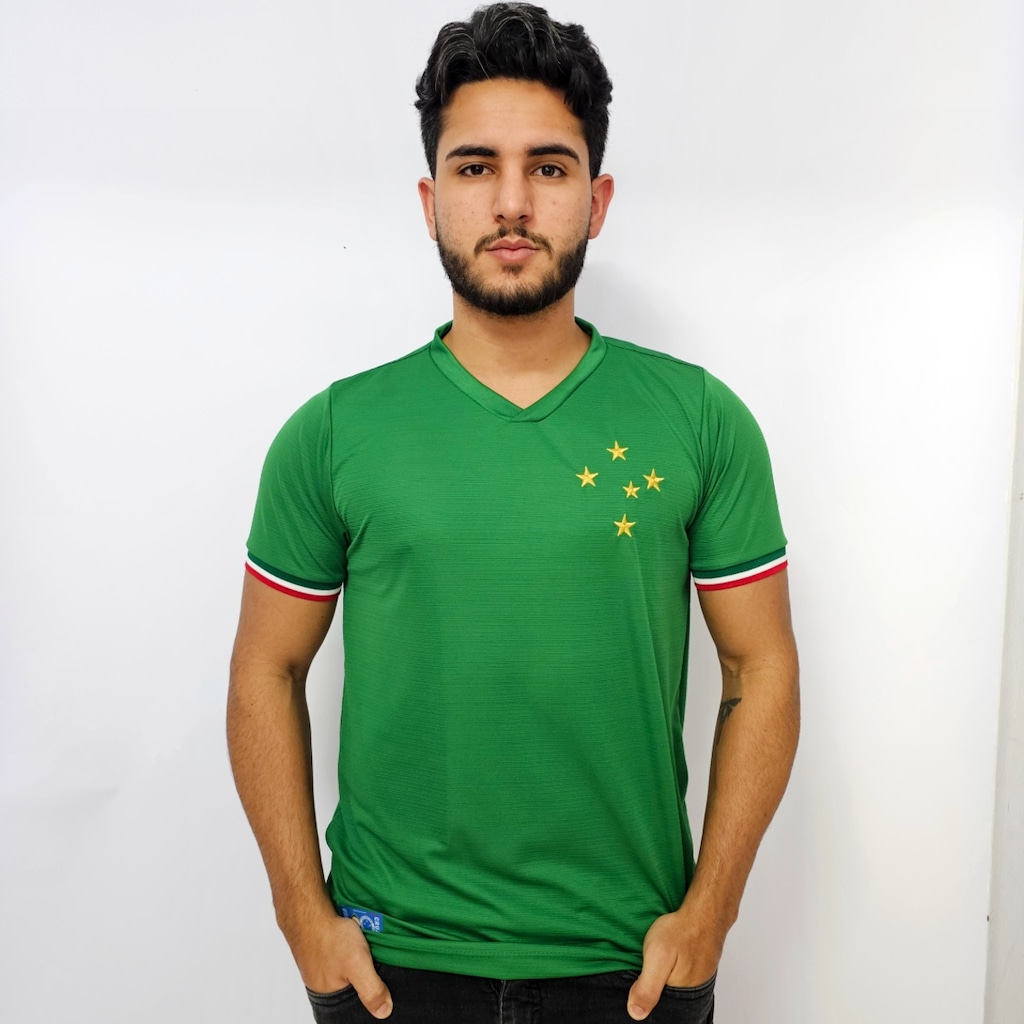 Imagem 4 do produto Camisa Itália Verde Cruzeiro Retrô Edição Especial Palestra Retrômania Masculina