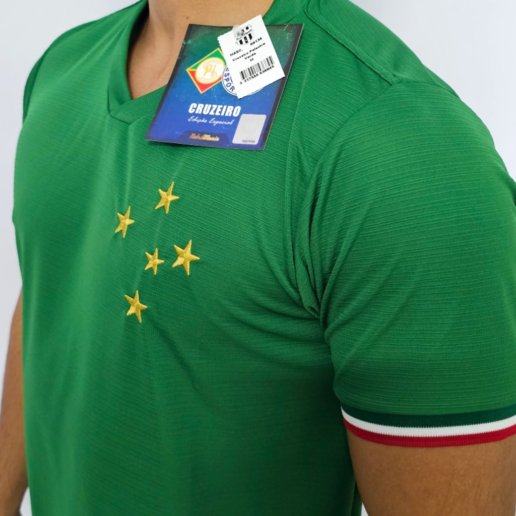 Imagem 5 do produto Camisa Itália Verde Cruzeiro Retrô Edição Especial Palestra Retrômania Masculina
