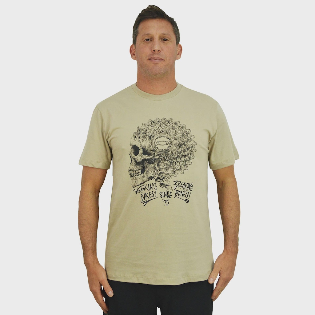 Camiseta Oakley Skull Wreck Humus Masculina