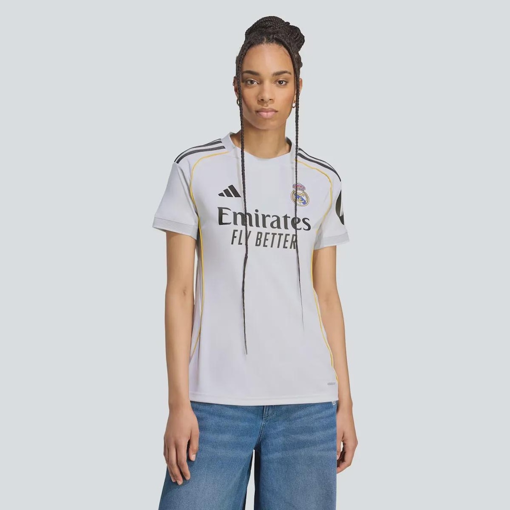 Camisa Real Madrid CF Home 26/27 adidas Feminina
