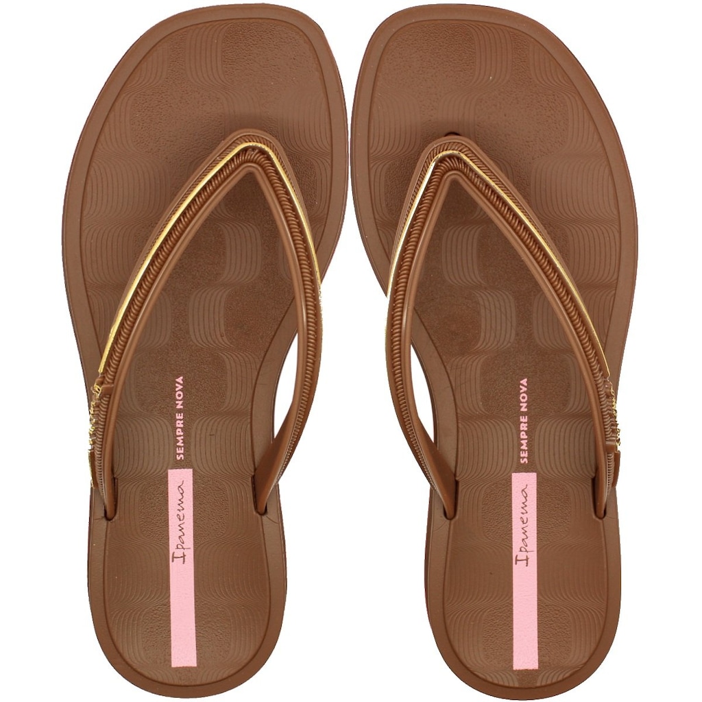 Chinelo de Dedo Feminino Ipanema Sempre Nova Glow Friso Metalizado