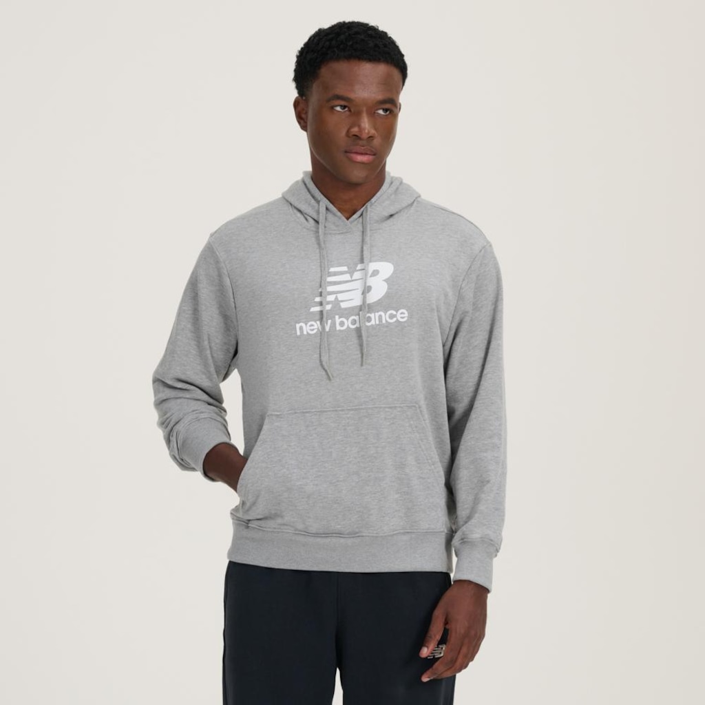Imagem 2 do produto Blusão com Capuz Masculino New Balance Essentials Basic