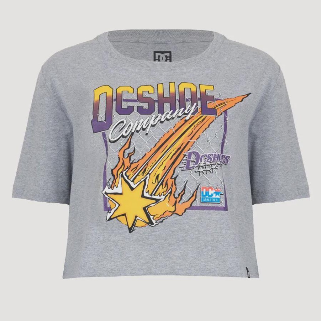 Camiseta DC Shoes Showtime Starz Crop Feminina
