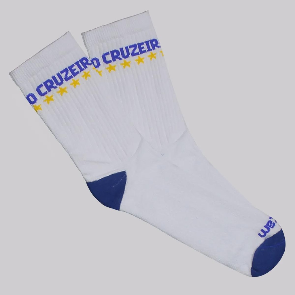 Meia Cano Alto do Cruzeiro Futfanatics Esportiva - Unissex