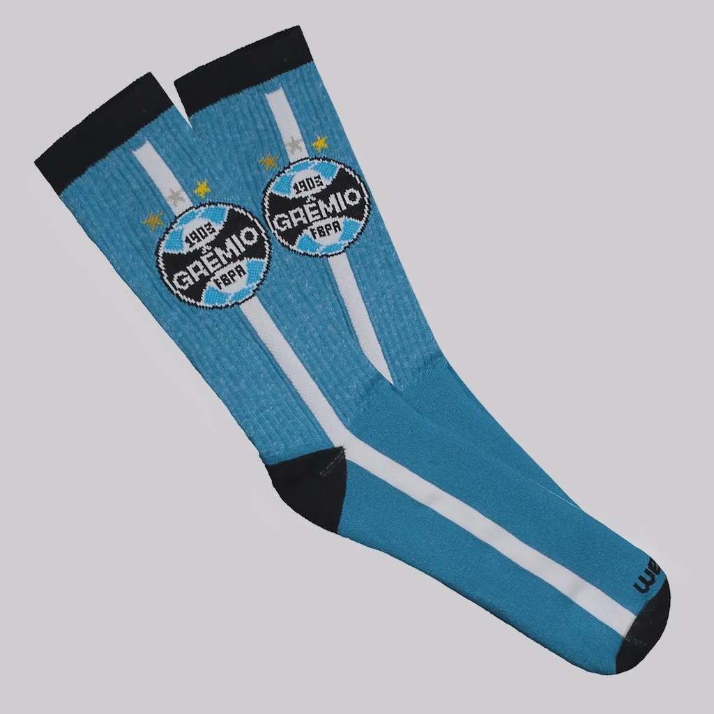 Meia Cano Alto do Grêmio Futfanatics Esportiva Unissex