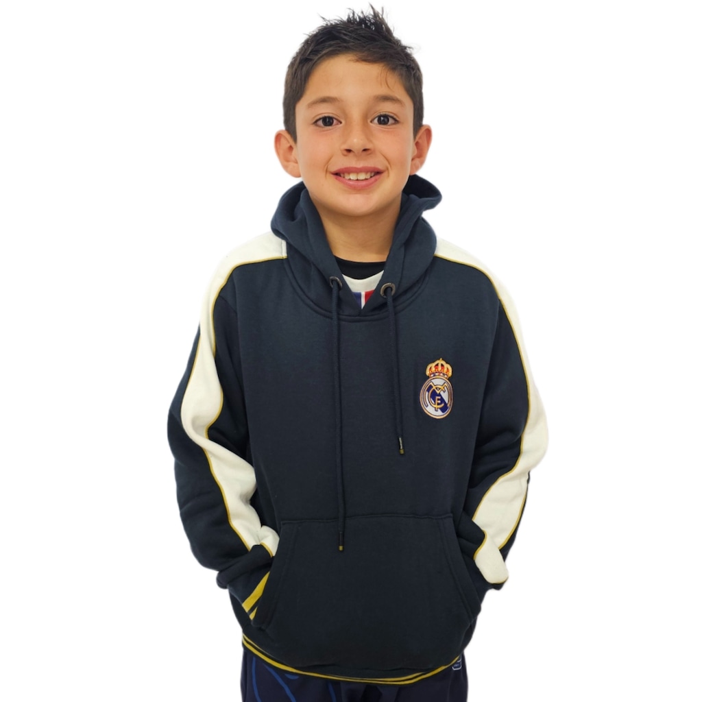 Blusão Real Madrid Moletom Símbolo Infantil Balboa