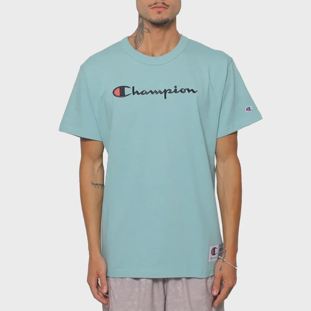 Camiseta Masculina Champion Logo Life