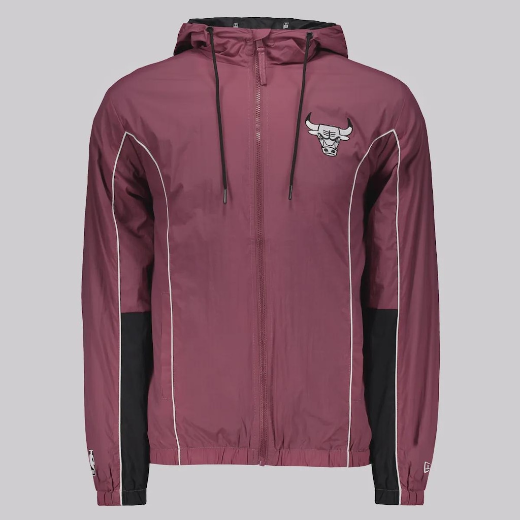 Jaqueta Masculina New Era com Capuz NBA Chicago Bulls Classic