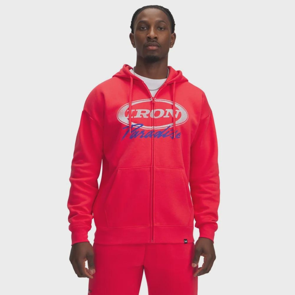 Blusão de Moletom Masculino Under Armour Project Rock Fleece