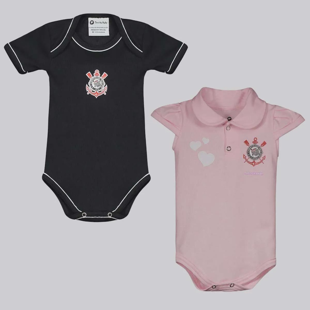 Body Corinthians FutFanatics - 2 Unidades - Infantil