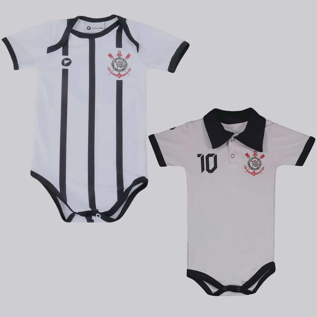 Body Corinthians FutFanatics - 2 Unidades - Infantil