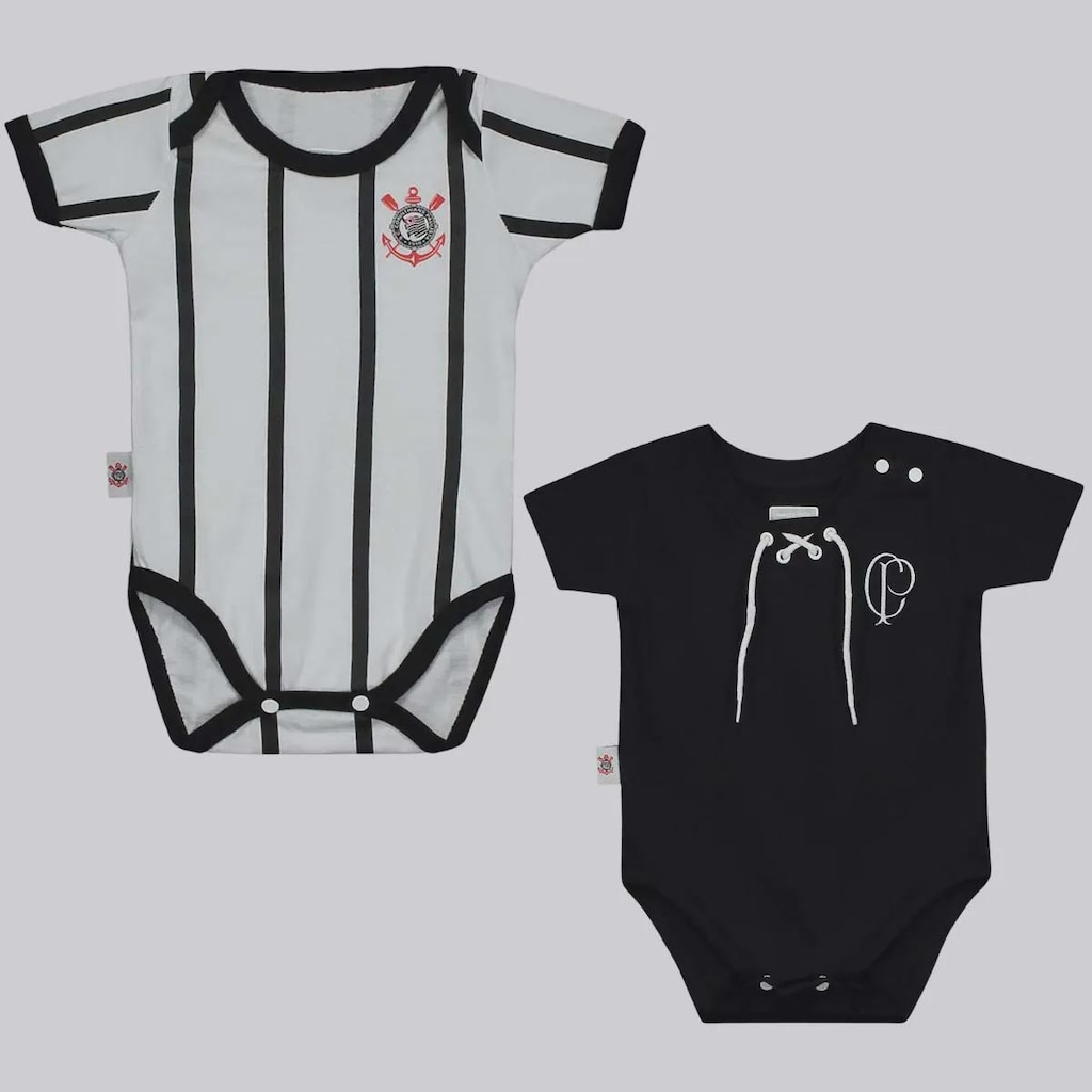 Body Corinthians FutFanatics- 2 Unidades - Infantil