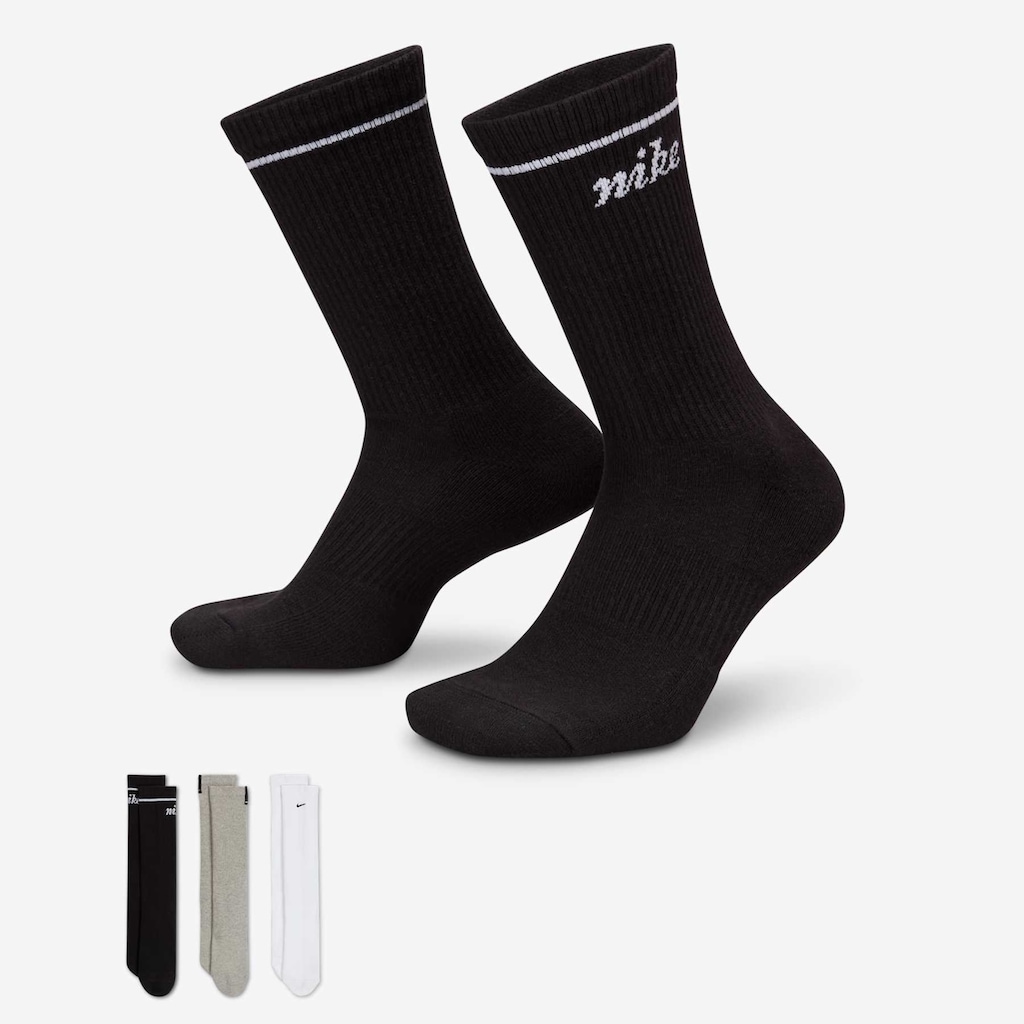Meia Nike Everyday Cushioned (3 Pares) Unissex