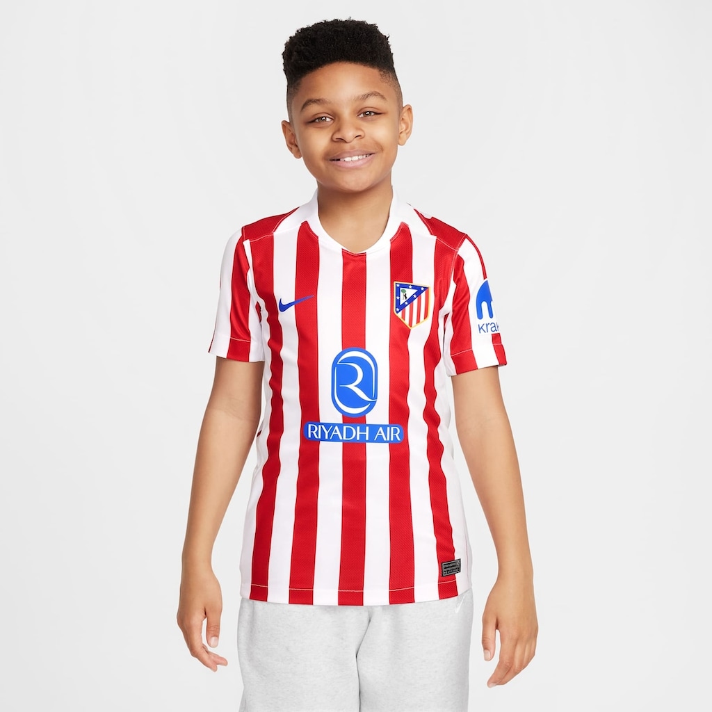Camisa Atlético de Madrid I 25/26 Nike Torcedor Pro Infantil