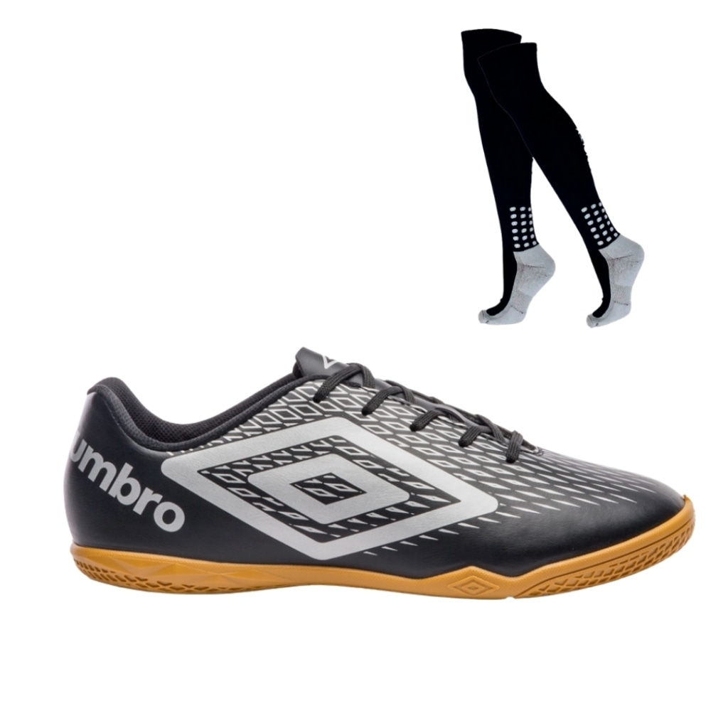 Chuteira Futsal Umbro X-Diamond + 1 Meião Adulto