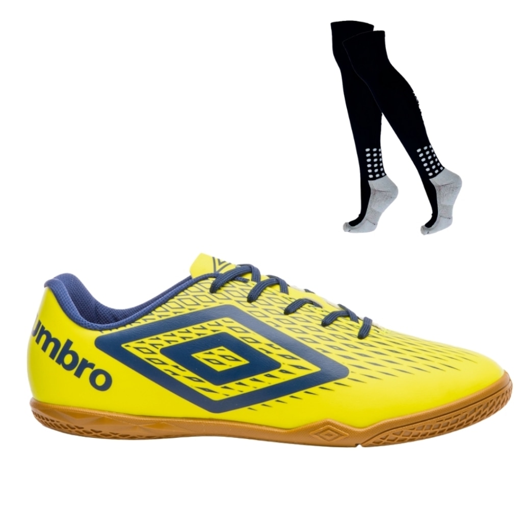 Chuteira Futsal Umbro X-Diamond + 1 Meião Adulto