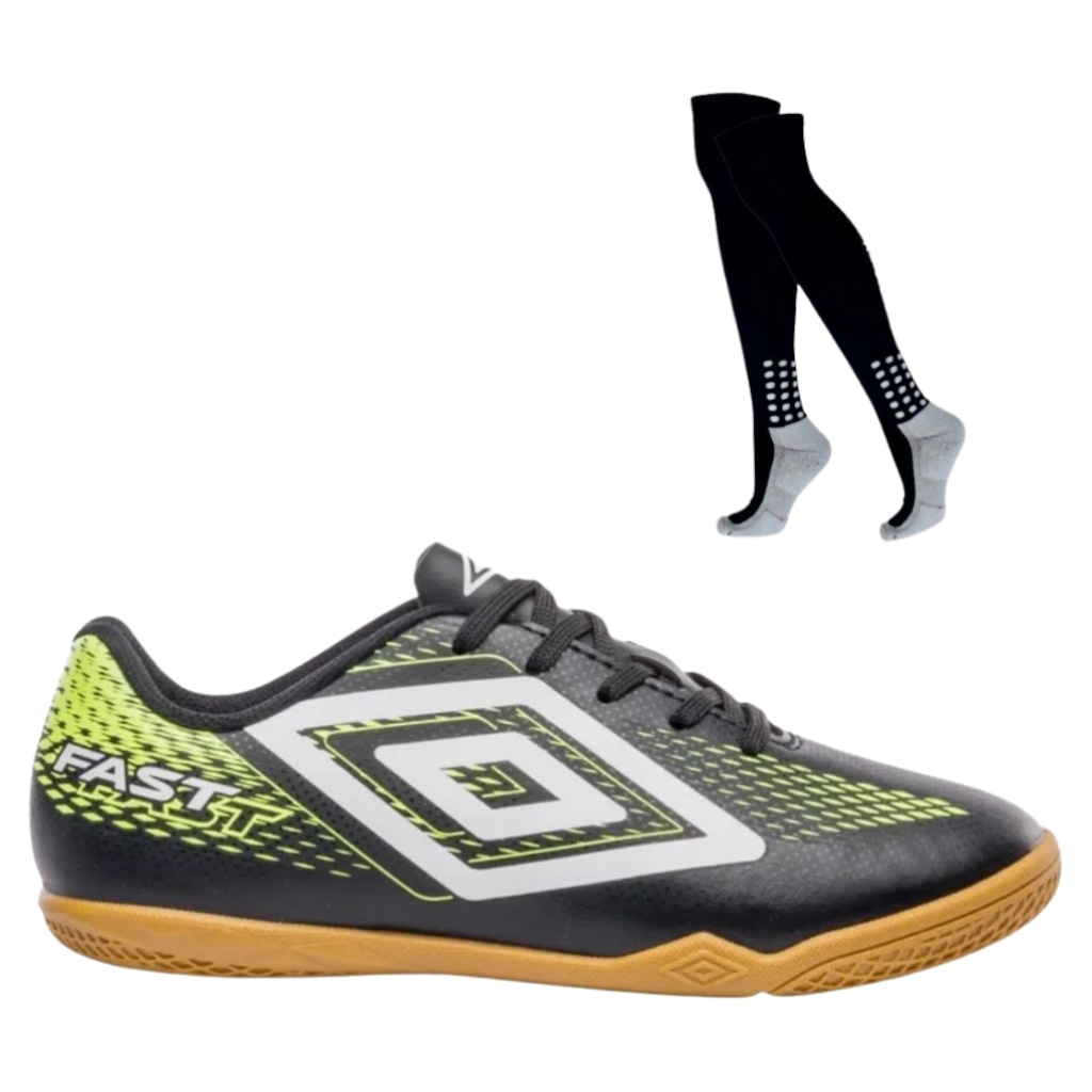 Chuteira Futsal Adulto Umbro Fast Ii + 1 Meião