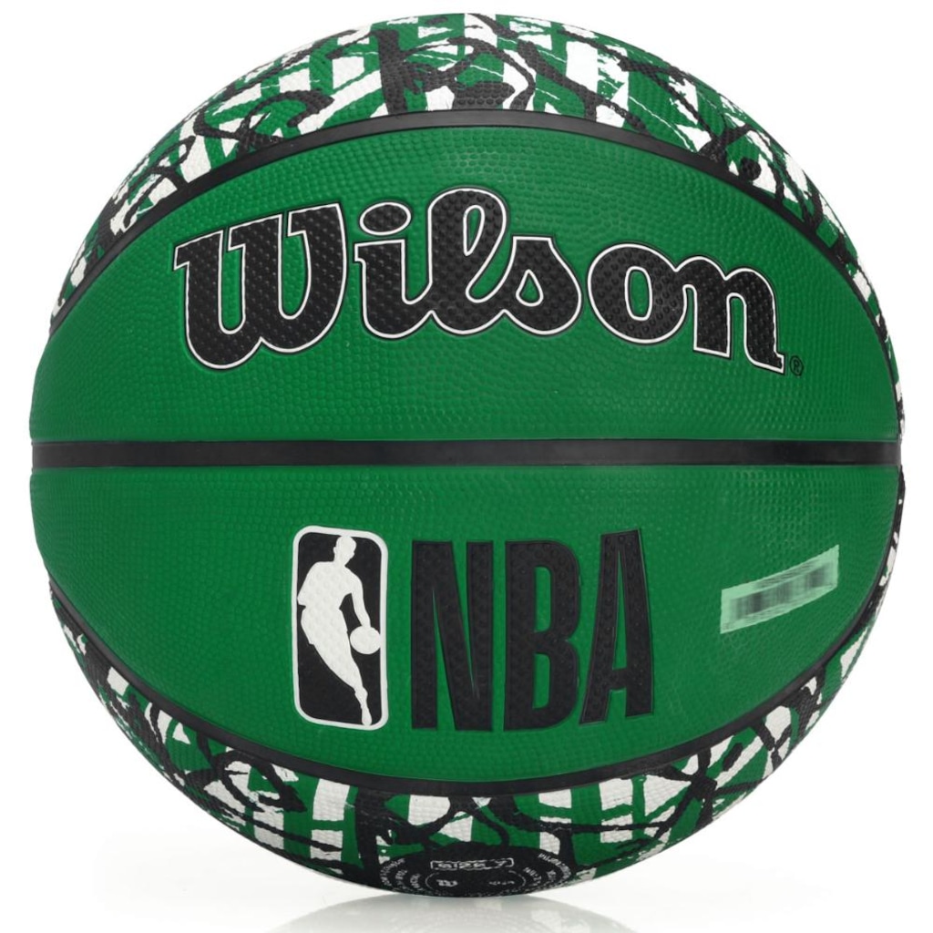 Imagem 2 do produto Bola de Basquete Wilson NBA Team Graffiti Boston Celtics