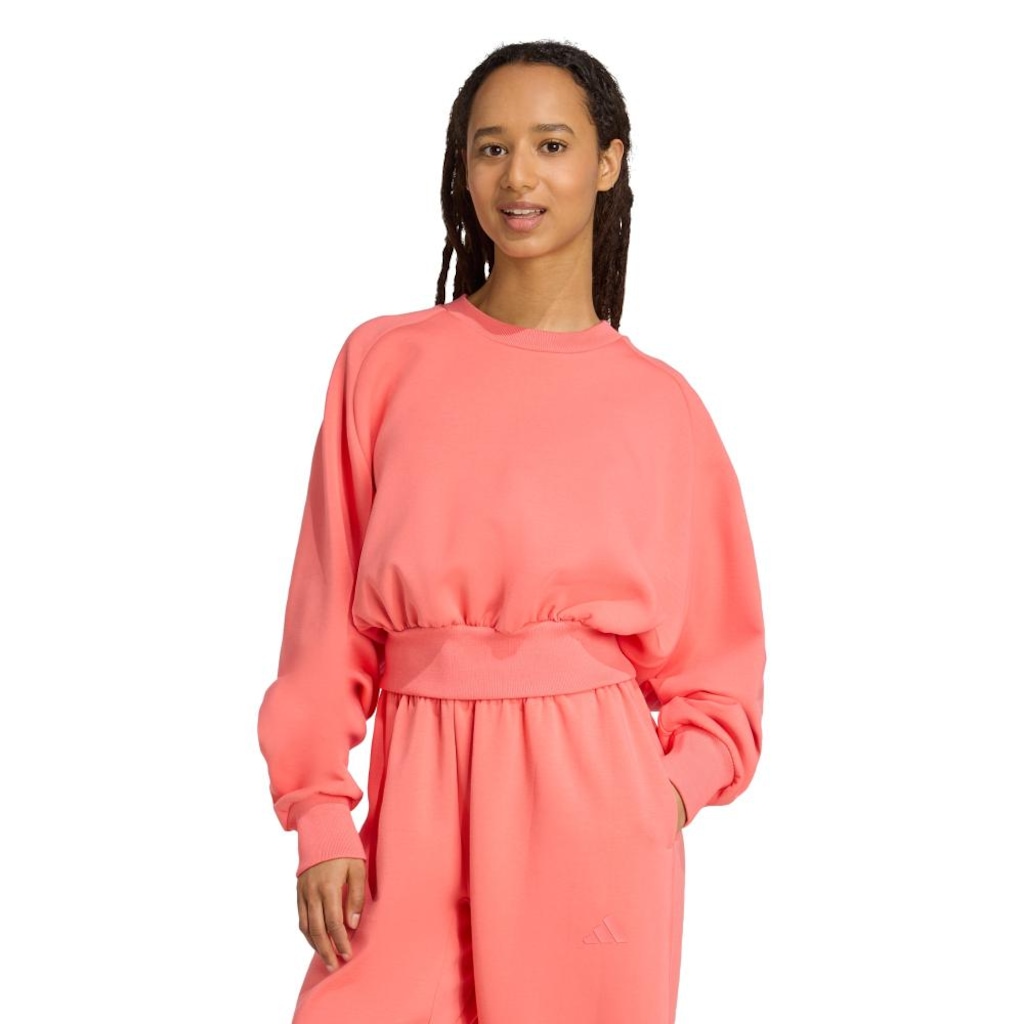 Blusão de Moletom Feminino adidas All Szn Largo Luxo Macio