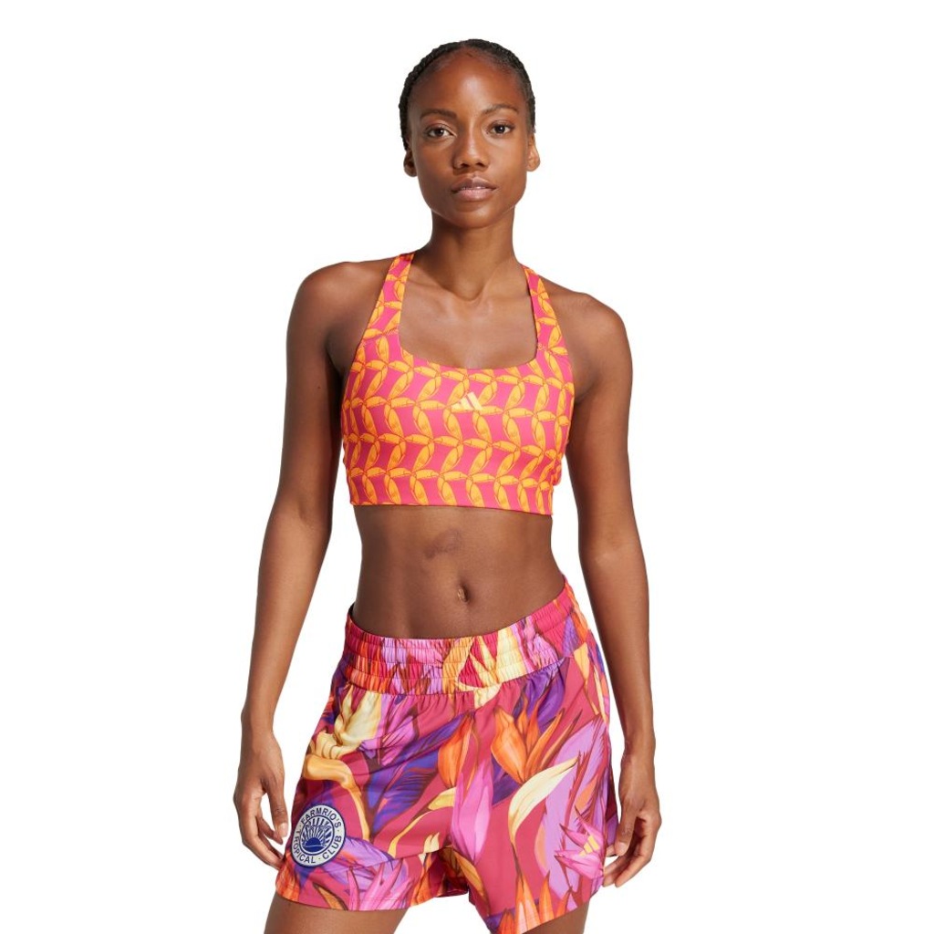 Top Médio Suporte Feminino adidas x FARM Rio