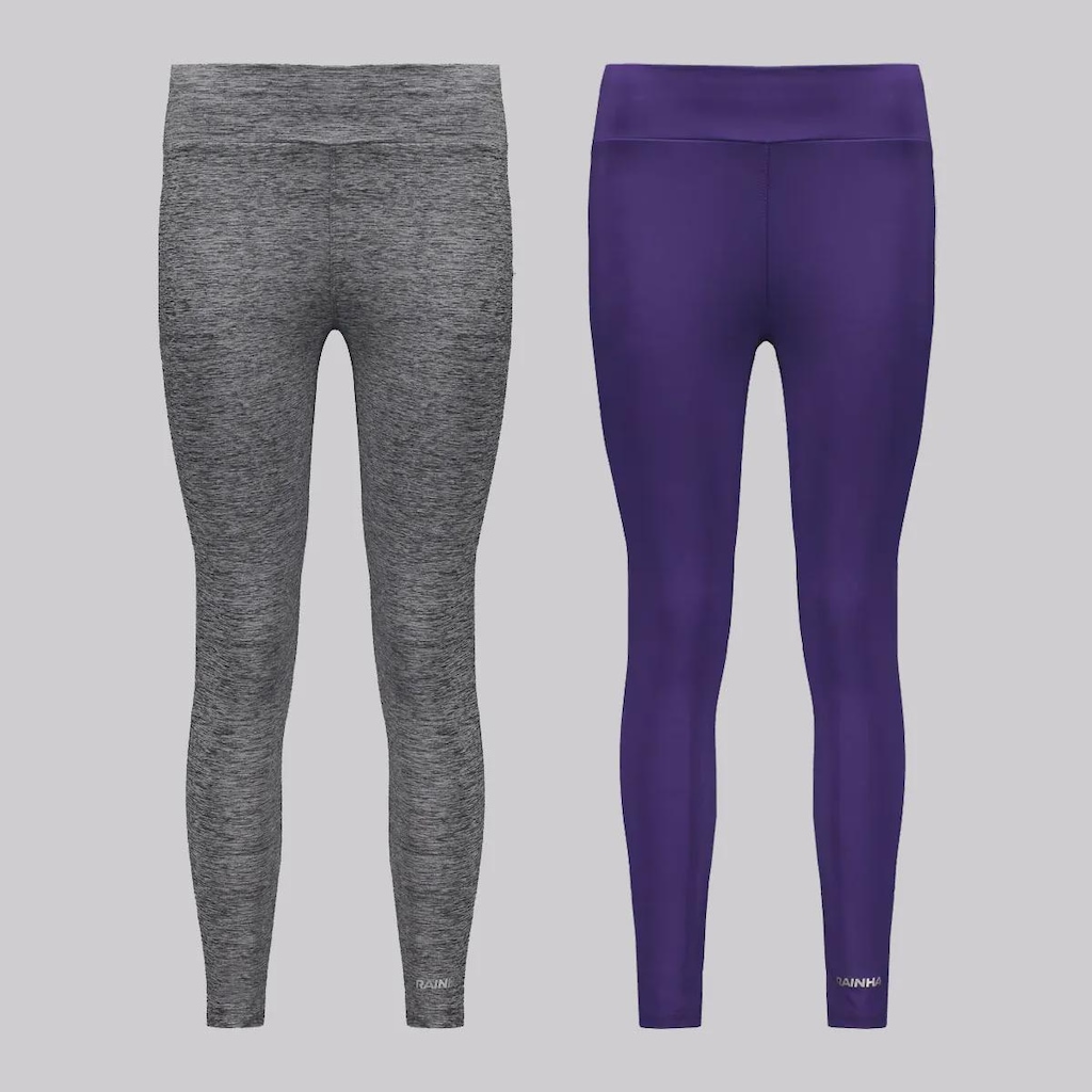 Calça Legging Rainha Classic UV 50+ Joy II - 2 unidades - Feminina