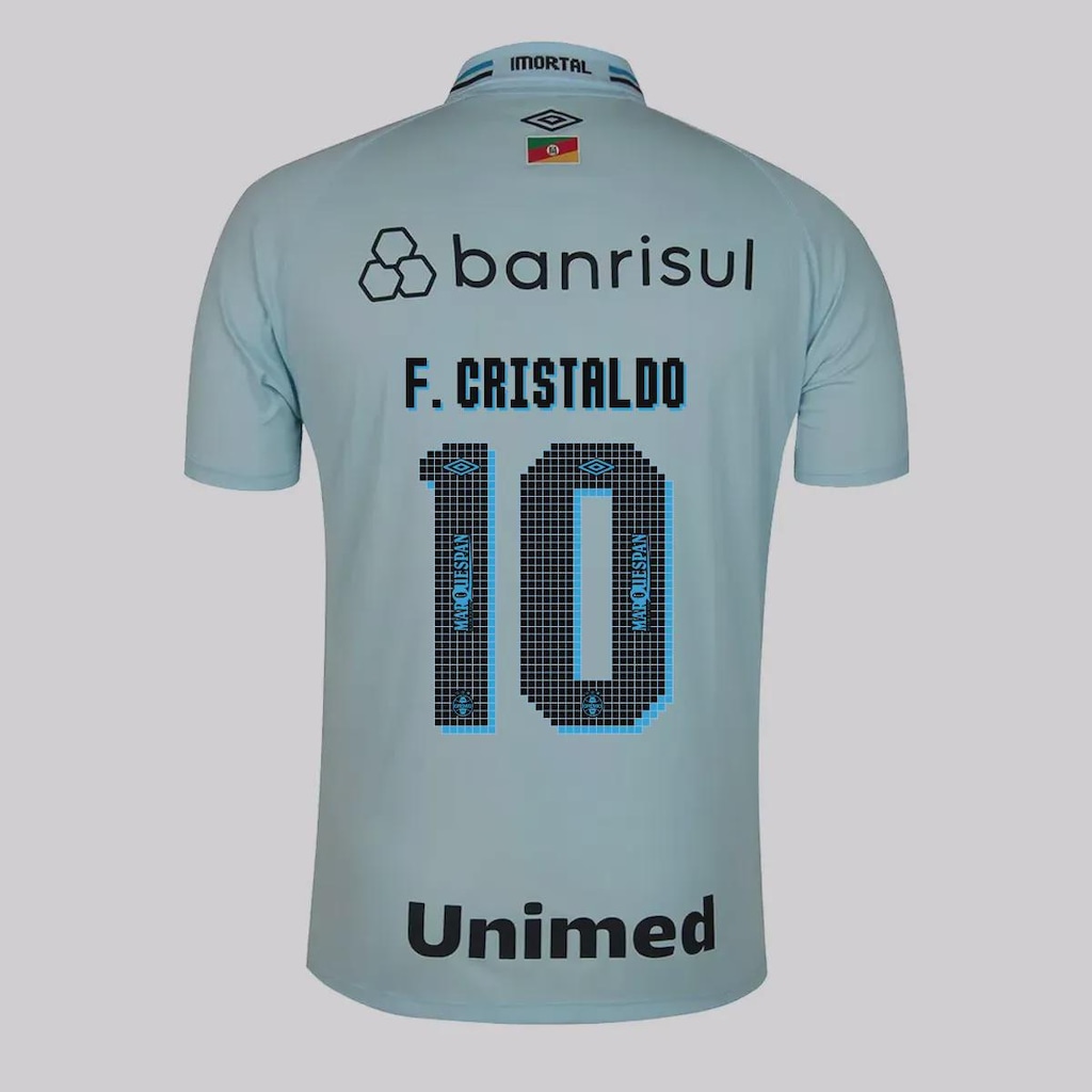 Camisa do Grêmio II 25/26 Umbro 10 F. Cristaldo Masculina