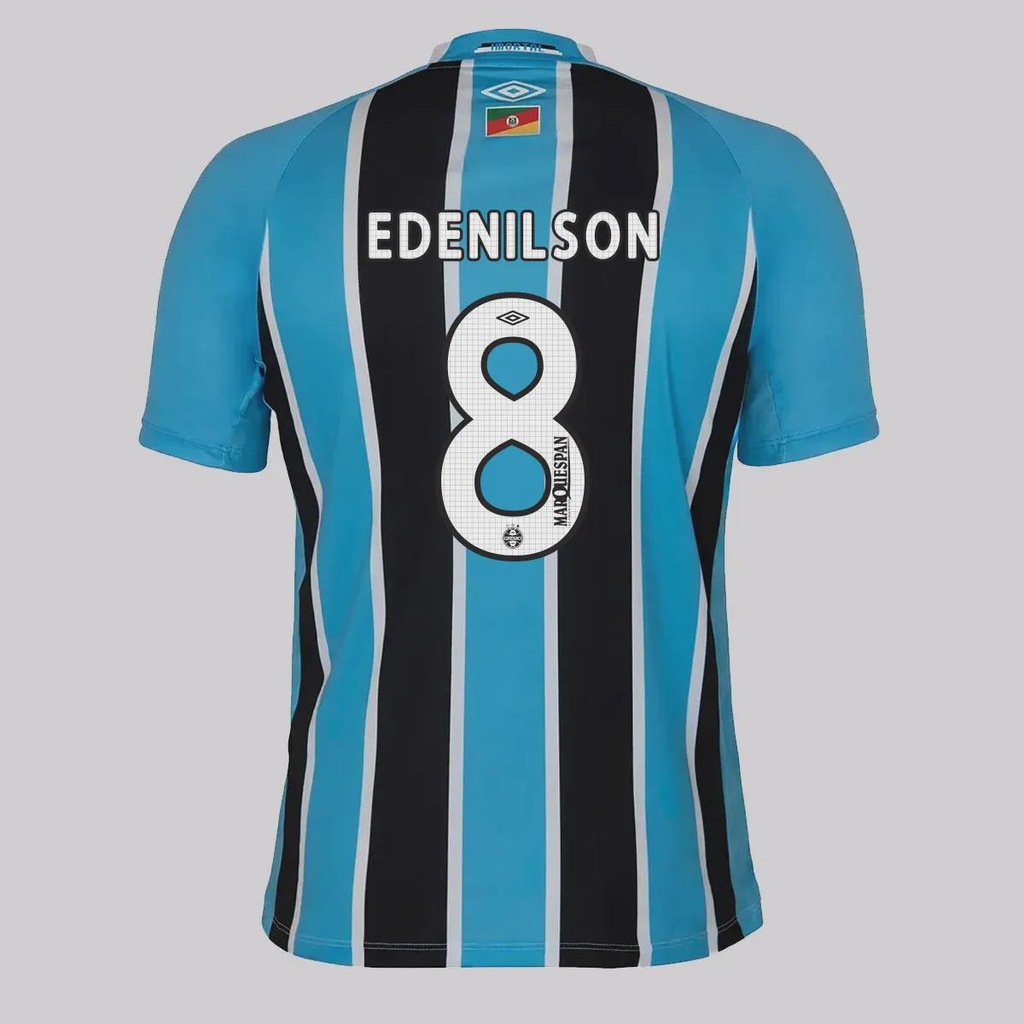 Camisa do Grêmio I 25/26 Umbro 8 Edenilson Masculina