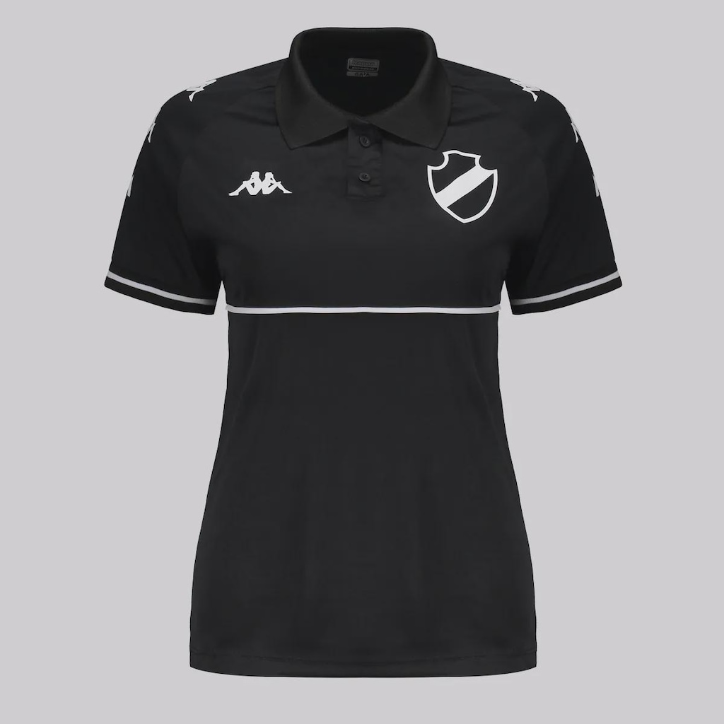 Camisa Polo do Vasco Kappa Supporter Monochromatic Feminina