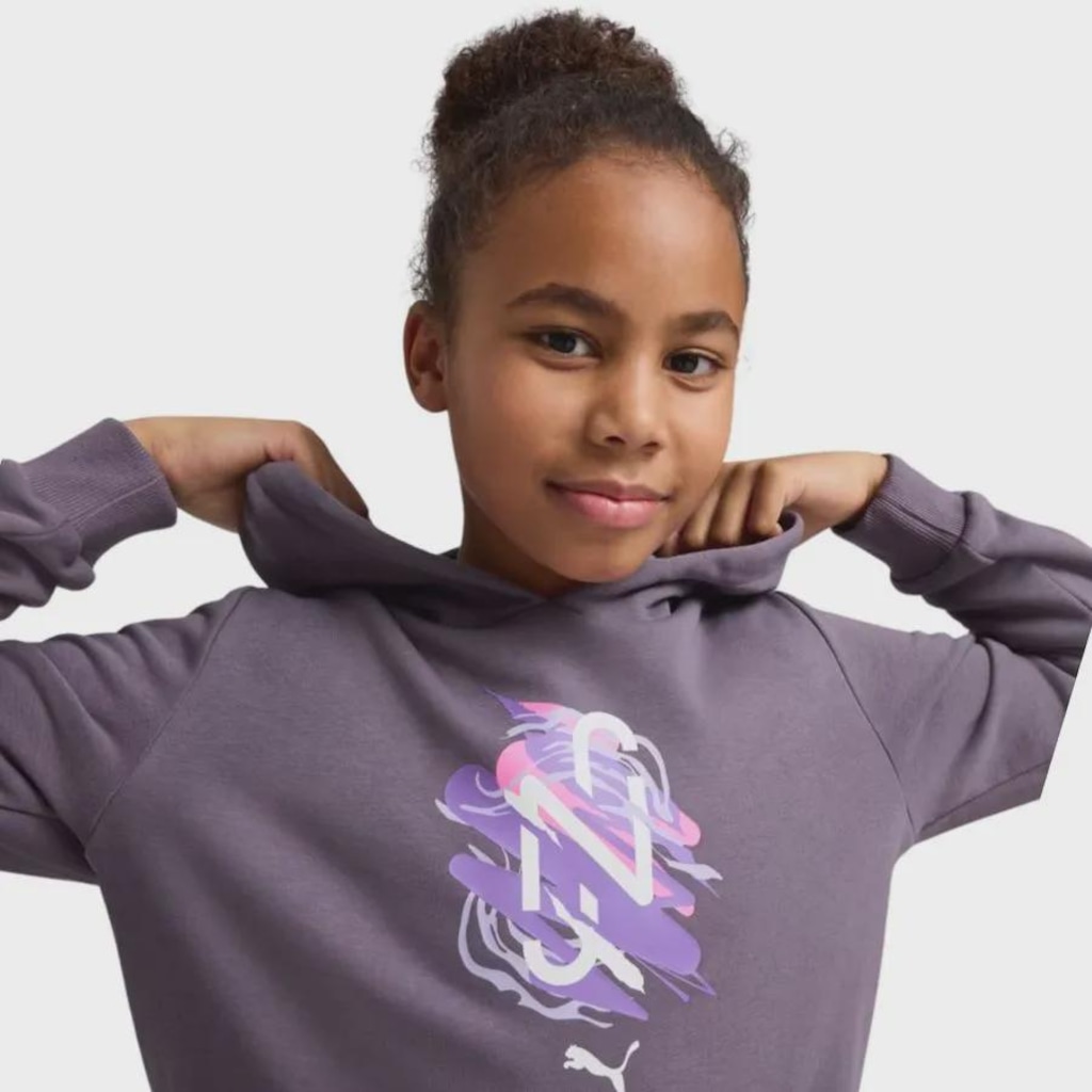 Imagem 5 do produto Blusão de Moletom Infantil Puma com Capuz Neymar Creativity