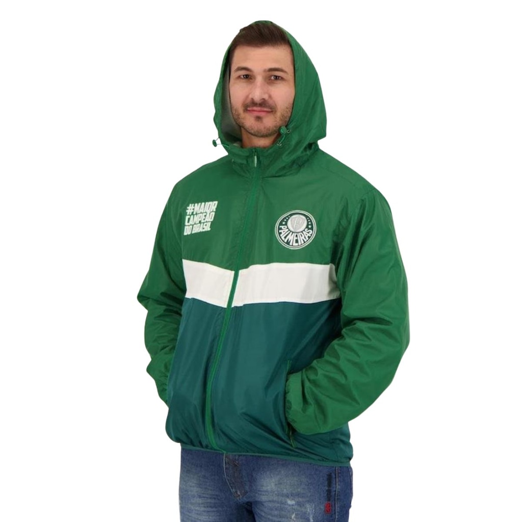 Imagem 4 do produto Jaqueta Corta Vento SPR Palmeiras Capuz Masculina