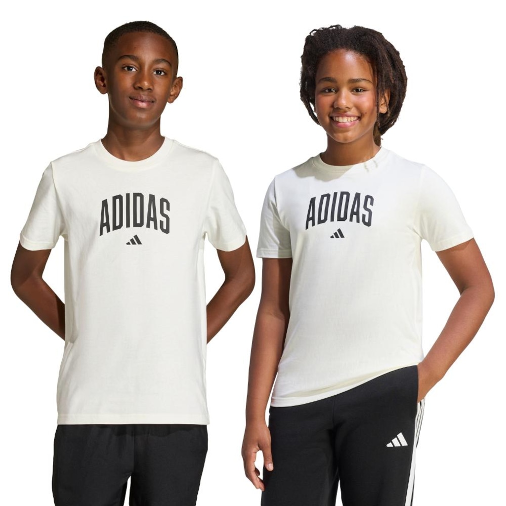 Camiseta infantil adidas Universitária