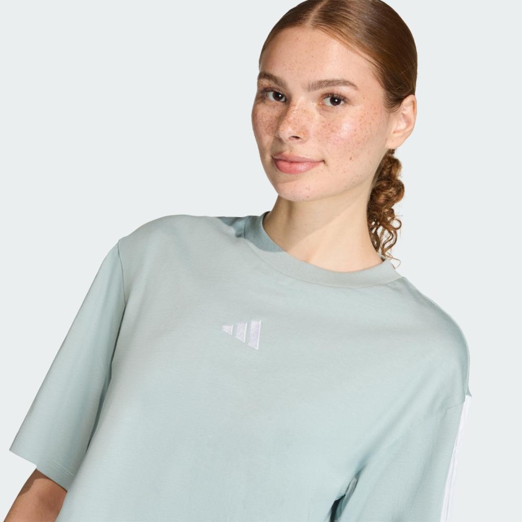 Imagem 5 do produto Camiseta Feminina Adidas Essentials Solta Três Listras