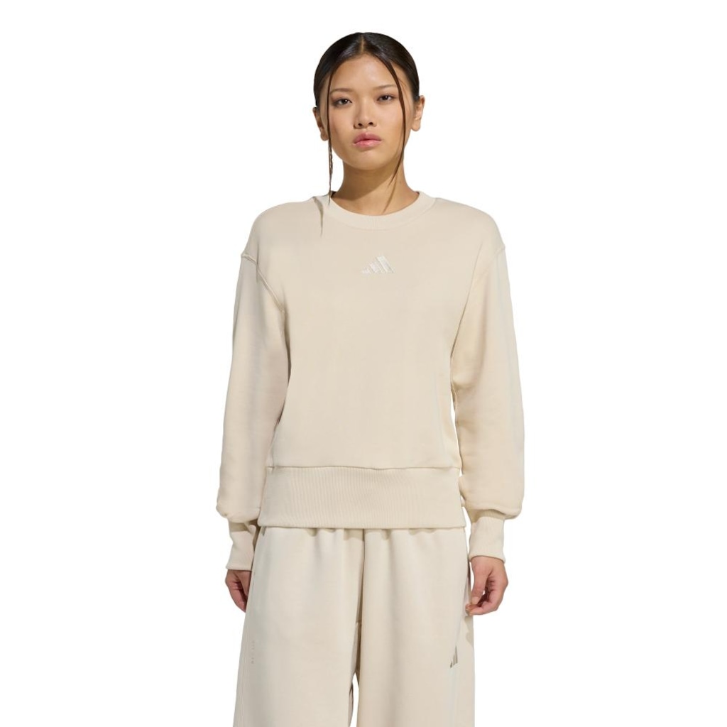 Blusão de Moletom Regular Feminino Adidas ALL SZN