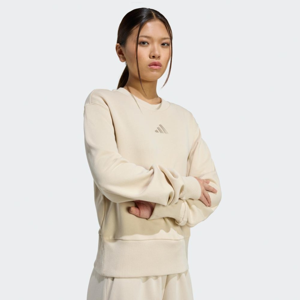 Imagem 5 do produto Blusão de Moletom Regular Feminino Adidas ALL SZN