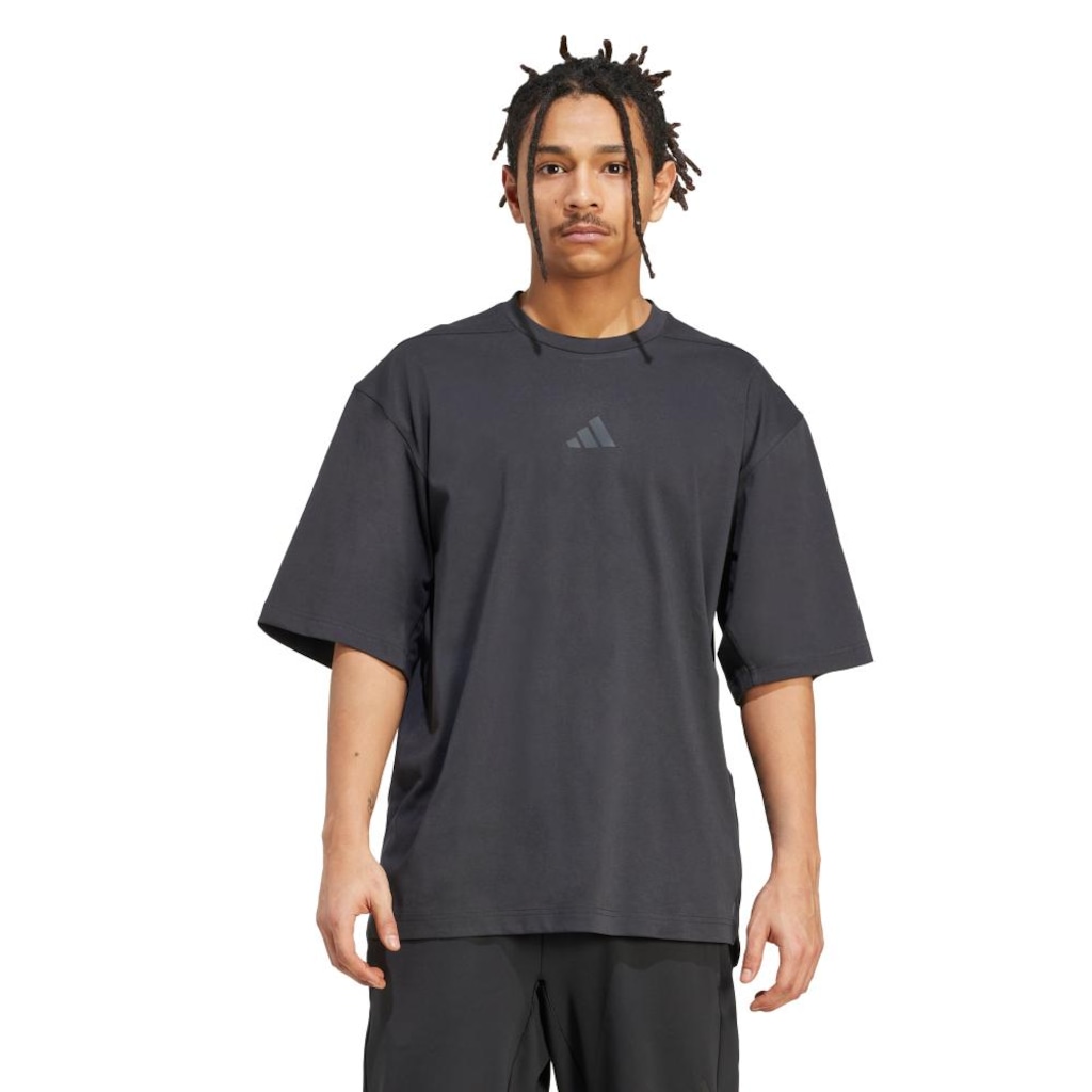 Camiseta Masculina Adidas Power tamanho oversized