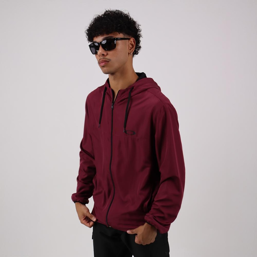 Jaqueta Masculina Oakley com Capuz Windbreaker II