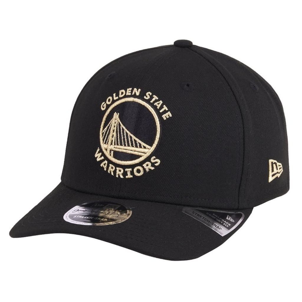 Boné Masculino New Era 970SS Stretch Golden State Warriors NBA Gold