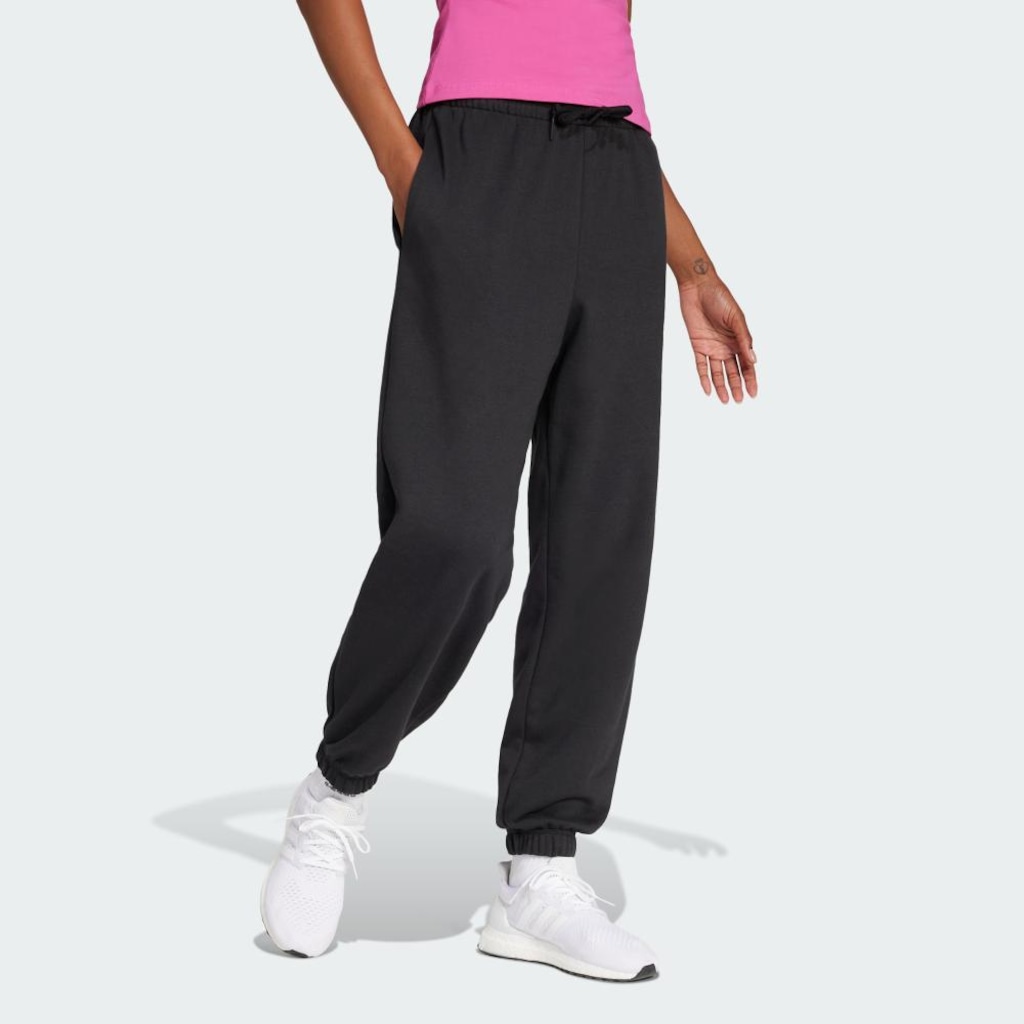 Imagem 4 do produto Calça Moletinho Feminina Adidas Essentials Linear Cuffed