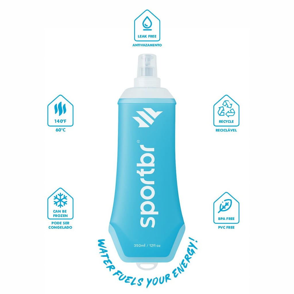 Imagem 2 do produto Garrafa Squeeze SPORTBR Soft Flask 500 ml