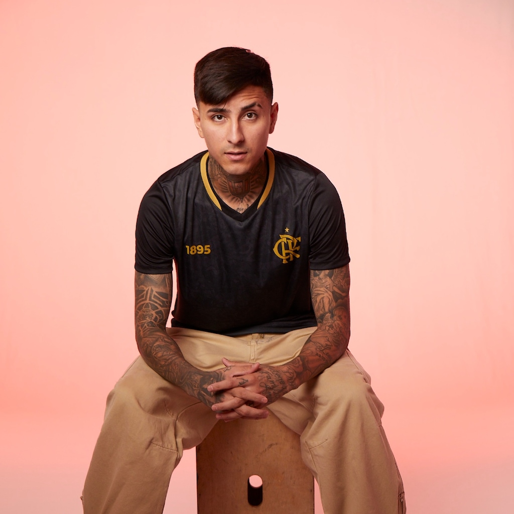 Imagem 5 do produto Camisa Flamengo Brook Preta Braziline Masculino