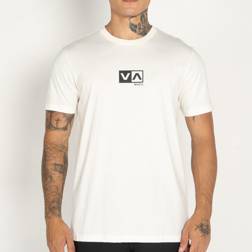 Camiseta RVCA Mini Balance Box PS WT25 Masculina Snow