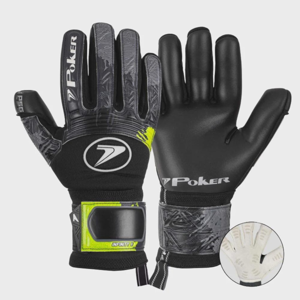 Luva de Futebol Poker Profissional Infinity II Unissex